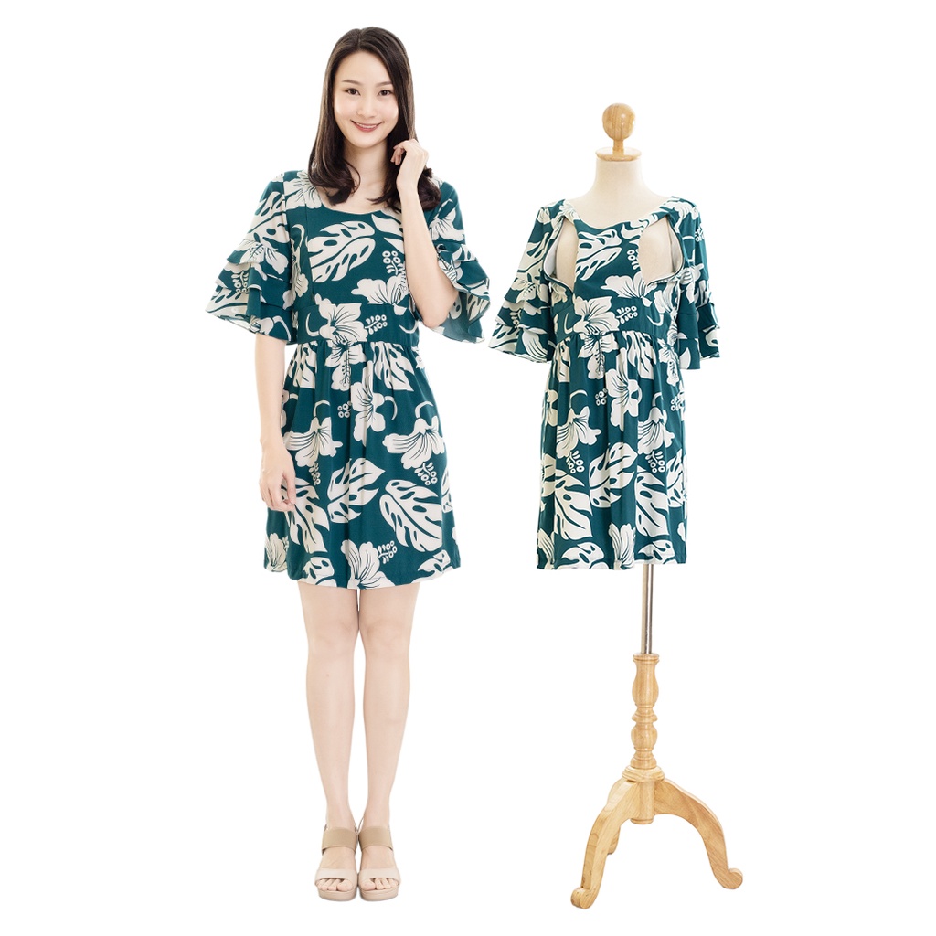 Muko Camelia เดรสเปิดให้นม คลุมท้อง DZ36