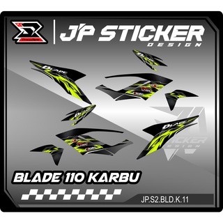 สติกเกอร์ติดเบลด 110 คาร์บู รถจักรยานยนต์ HONDA BLADE 110-carbu LIST Variation HOLOGRAM (JP.S2) 011