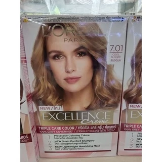 ✅ สีลอลีอัล ❤️Loreal ExcellencefashionCreamโทนสีปิดผมขาวแนบสนิท