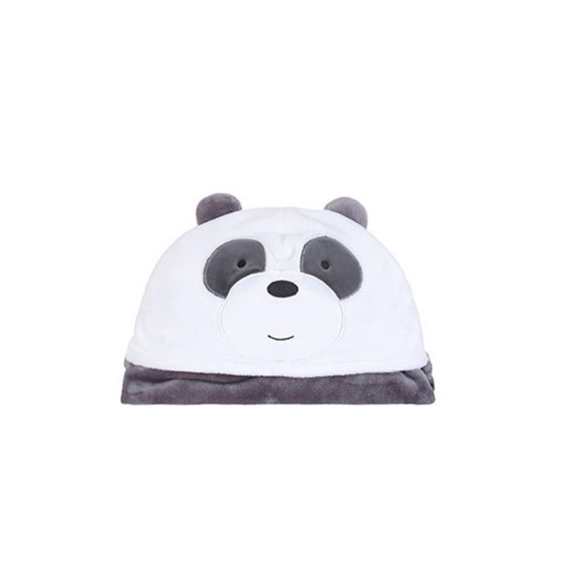 miniso:ผ้าห่มคลุมตัวลาย We Bare Bears​: Panda/Grizz/Ice​ bear