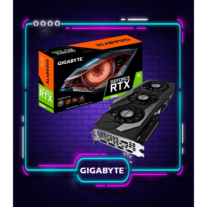 Gigabyte การ์ดจอ GF RTX3080 GAMING OC 12G (GV-N3080GAMING)