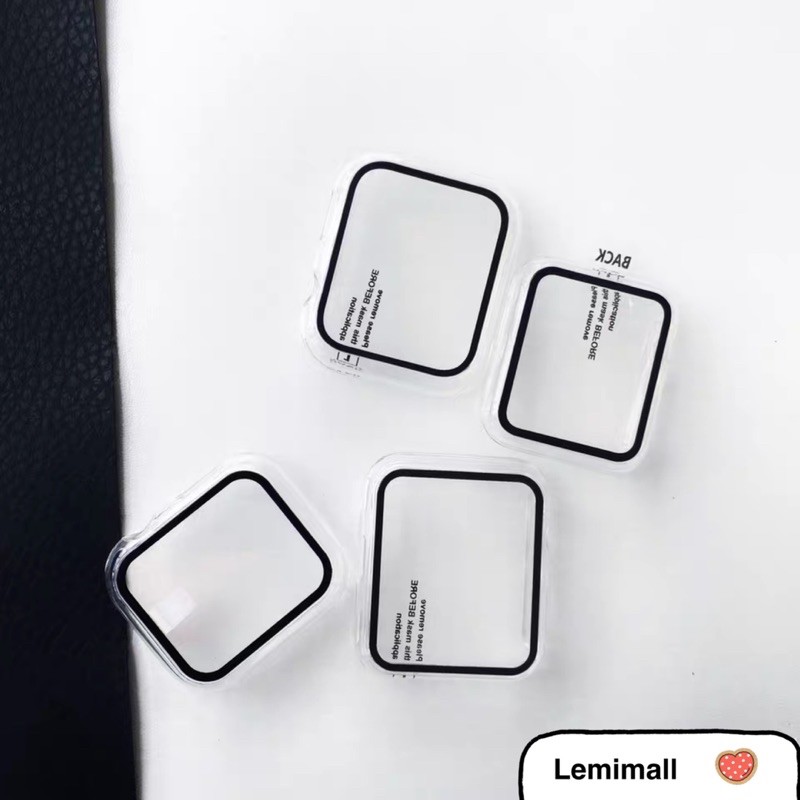พร้อมส่ง!! เคสพร้อมกระจกกันรอยคลุม เคสแอปเปิ้ลวอช สำหรับ watch10 9 8 7 6/se/5/4/3/2/1 38/40/41mm 42/44/45/46mm