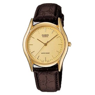 Casio Standard นาฬิกาข้อมือผู้ชาย- สีทองสายหนังสีดำ รุ่น
MTP-1094Q-9A