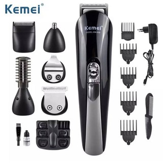 ชุดปัตตาเลี่ยนไร้สาย 11 In 1 Kemei KM-600 ตัดผมแต่งผม โกนหนวด Electric Hair Trimmer Hair Clipper