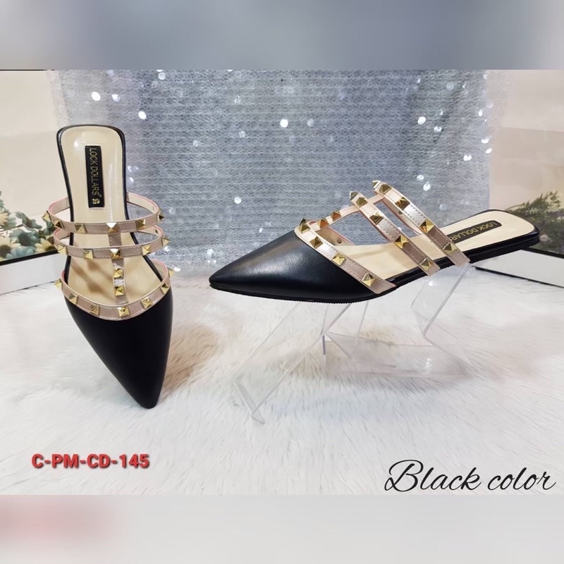 👠รองเท้าไซต์ใหญ่ วาเลนติ งานหรู 41-45 (ไม่มีส้น)