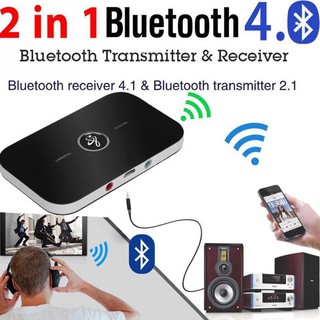 B6 Bluetooth Receiver / Transmitter 2 in 1 Adapter ตัวรับ/ส่งสัญญาณบลูทูธ สามารถส่งและรับบลูทูธ คุณภาพสูง ประกัน 3 เดือน