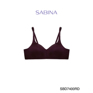 Sabina ซาบีน่า เสื้อชั้นใน Invisible Wire (ไม่มีโครง) รุ่น Perfect Bra รหัส SBD7400RD สีแดงเข้ม