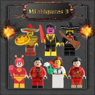 เข้ากันได้กับ Leging Minifigures อุลตร้าแมน น่ารัก อะนิเมะ เจ้าสาว ผึ้ง เด็กผู้หญิง บล็อกตัวต่อ ของเล่นสําหรับเด็ก ของขวัญวันเกิด