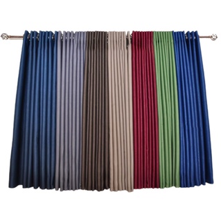 [Nuttida Curtain สีพาสเทล] ผ้าม่านหน้าต่างสำเร็จรูป ขนาด [กว้าง1.1 x สูง135ซม.] กันแสง กันยูวี100%