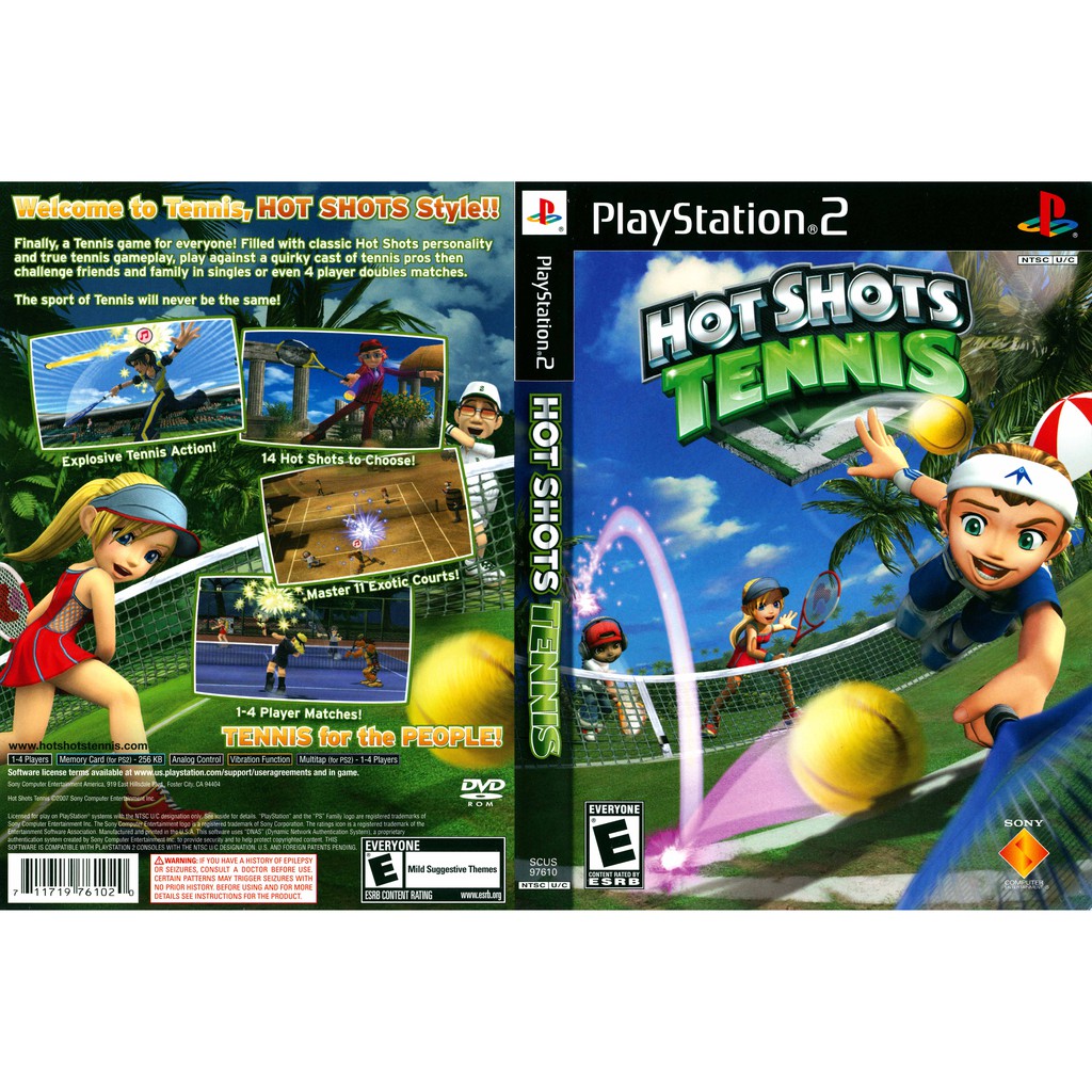 แผ่นเกมส์ Hot Shots Tennis PS2 Playstation 2 คุณภาพสูง ราคาถูก