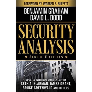 หนังสือภาษาอังกฤษ Security Analysis: Sixth Edition, Foreword by Warren Buffett (Security Analysis Prior Editions)