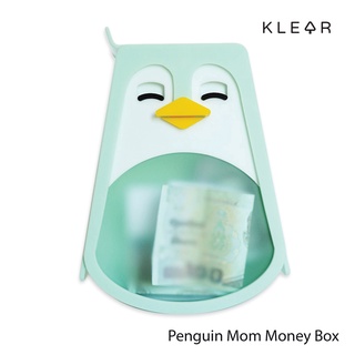 KlearObject Penguin Mom Money Box กระปุกออมสิน ออมสินเก็บเงิน กระปุกเพนกวิน กระปุกอะคริลิค อะคริลิค กล่องอะคริลิค ออมสิน