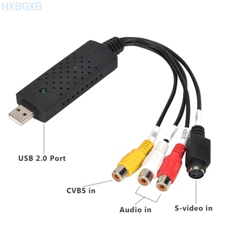 Usb2.0 Av Tv Card Vhs To Dvd อะแดปเตอร์การ์ดบันทึกวิดีโอดิจิตอลสําหรับ Pc Hxbg