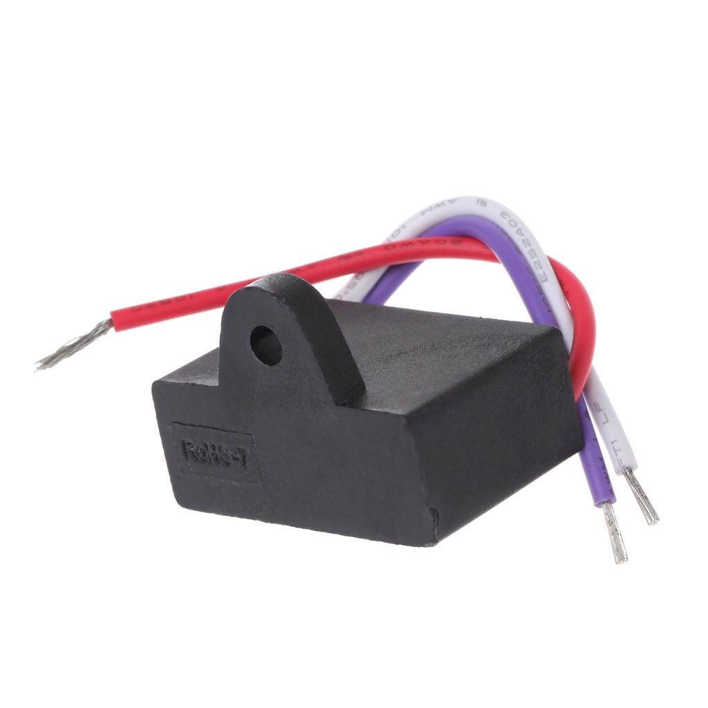 Utake Black Cbb 61 1 5 Uf 2 5 Uf 3 Wires Ac 250 V 50 60hz