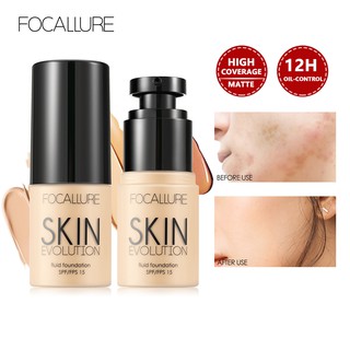 Focallure บีบีครีม รองพื้น เนื้อแมตต์ กันน้ํา 24 ชั่วโมง สําหรับแต่งหน้า