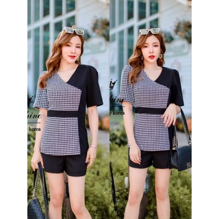 2.ชุดเซท ขาสั้นสีดำ สวยมาก ❌SALE❌งานป้าย sz.M❤️มือ1❤️ #ladysunsine