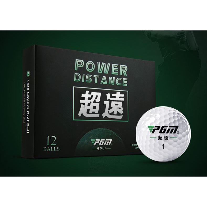 ลูกกอล์ฟ PGM Power Distance 12 ลุก เกรดพรีเมี่ยม ตีไกลกว่า Pro V1 PGM Power distance golf ball 12 ba