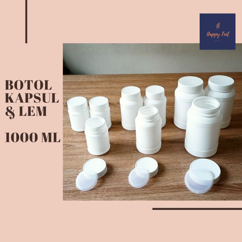 CAPSULE BOTTLE / GLUE BOTTLE 1000 ML เกรดอาหาร HDPE