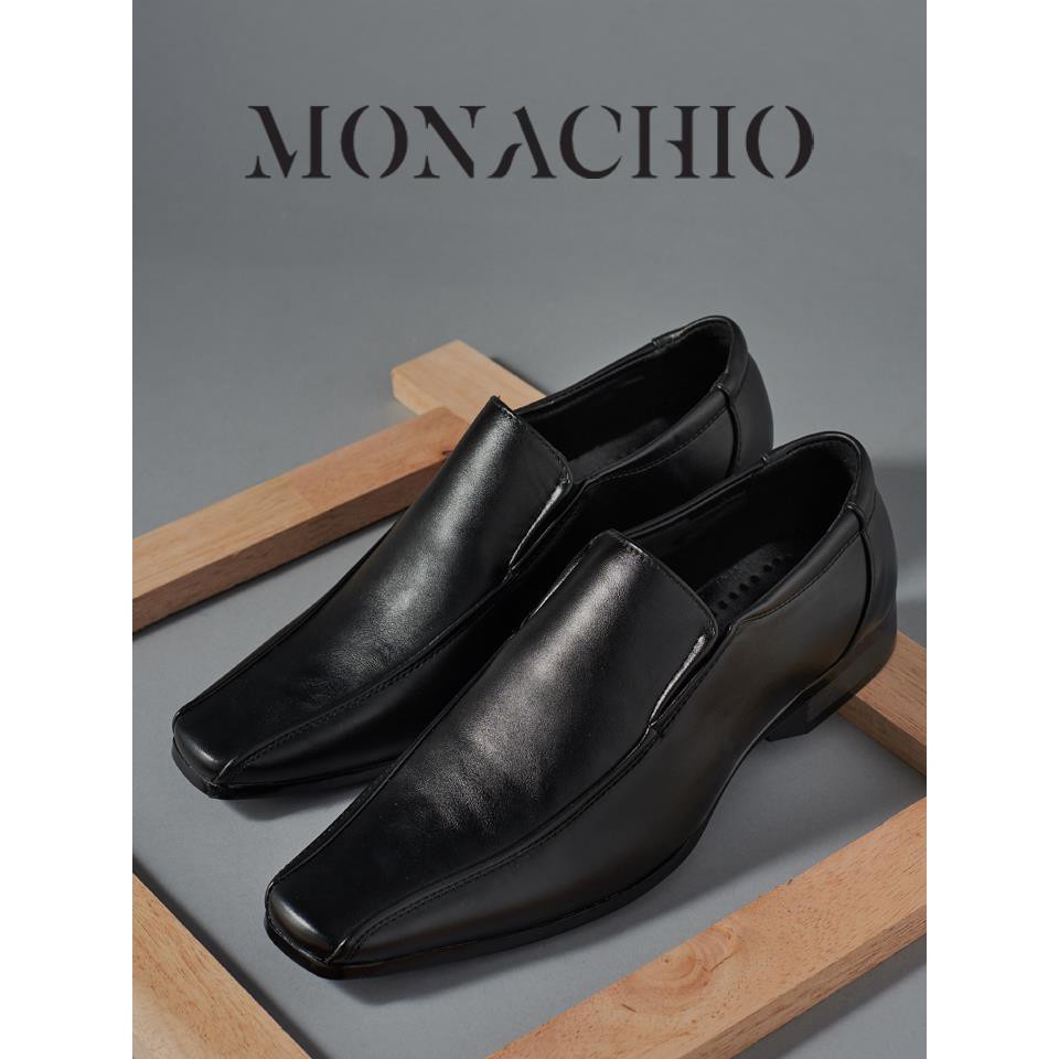 ♣รองเท้าหนังหัวแหลม สำหรับผู้ชาย รองเท้าผู้ชาย MONACHIO Men's Shoes☚