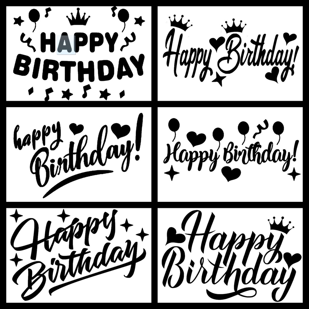 - BALLOON STICKER HAPPY BIRTHDAY (ขนาด A5)