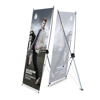 [ 10 แถม 1 ]ขาตั้งป้าย X stand สแตน 80X180 ซ.ม.NEW X frame C 80X180 cm X banner stand