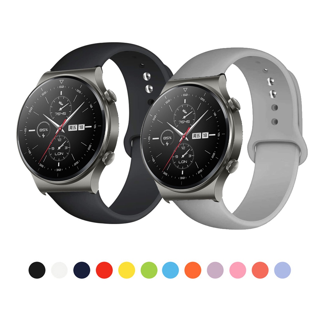 20mm 22mm สายรัดซิลิโคนอ่อนนุ่ม สำหรับ Huawei Watch GT2 GT3 GT 2 3 2e GT2 Pro Honor Magic