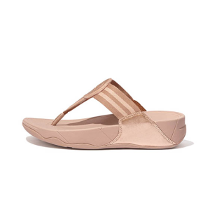 FITFLOP WALKSTAR รองเท้าแตะแบบหูหนีบผู้หญิง รุ่น DX4-323 สี Rose Gold