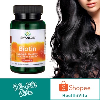 BIOTIN 5,000 Mcg. 100 Caps ❌EXP 07/24