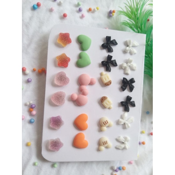 ต่างหูแฟชั่น 12คู่111บาท รวมลาย