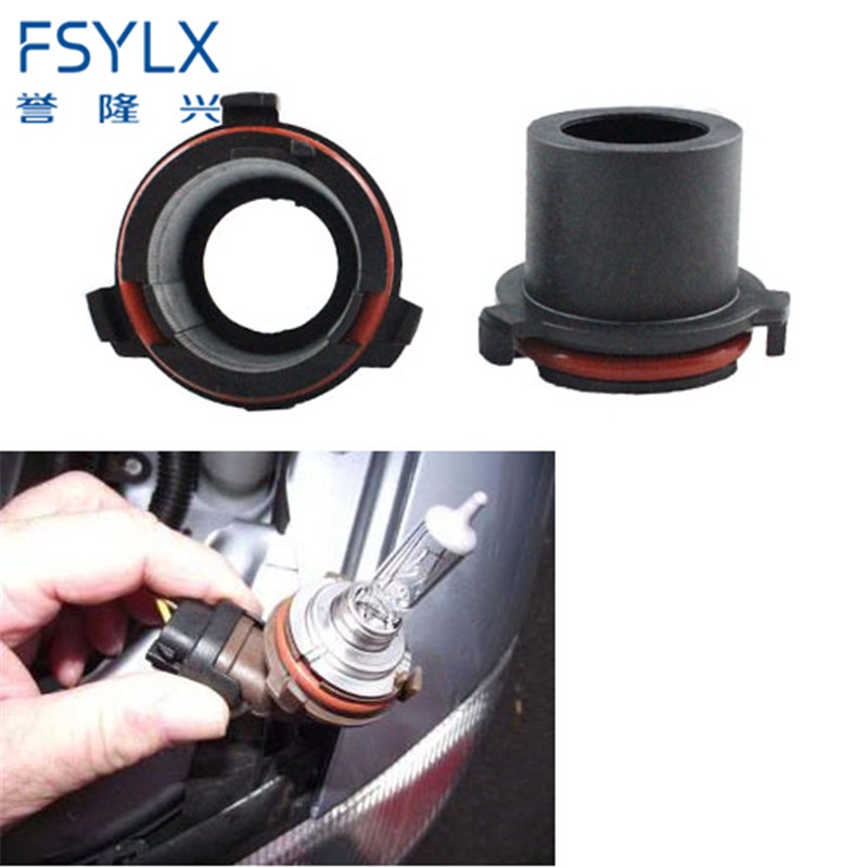 FSYLX 2pcs Halogen H7 HID Xenon Bulb Adapter Retainer Socket Holder For Vauxhall Opel Astra MK4/G Hi