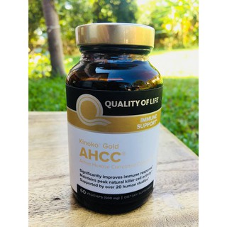 Kinoko Gold AHCC 500 mg 60 Vegicaps (Quality of Life Labs) สกัดจากเห็ดในภูเขาคิโนะโกะ ทางเลือกสำหรับผู้ป่วยมะเร็ง