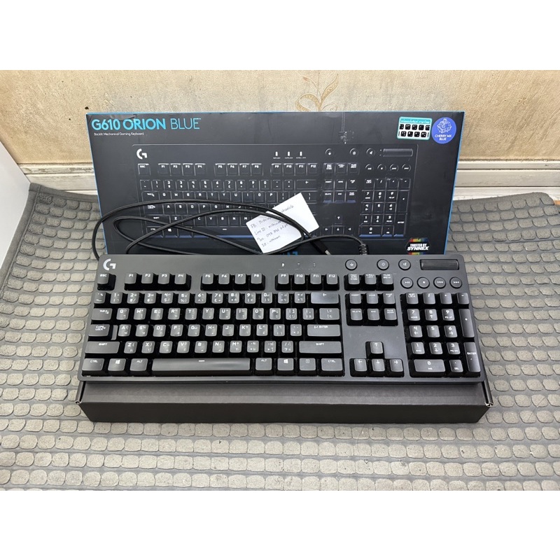 ส่งต่อ Gaming Keyboard Logitech G610 Orion Blue แป้นไทย LED สีขาว มือสอง