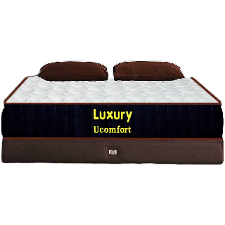 UCOMFORT รุ่น Luxury Pocket Spring พ็อกเก็ตสปริงเสริมยางพาราแท้ สัมผัสแห่งการนอนเหนือระดับเทพแห่งที่นอน(แถมหมอนสีทอง)