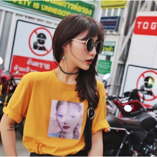 Women Face Tee เสื้อยืดสไตล์เกาหลี พร้อมส่งสามสี