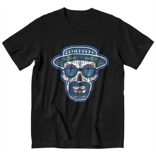 ผลิตภัณฑ์ใหม่👕Heisenberg De Los Muertos เสื้อยืดแขนสั้น พิมพ์ลายหัวกะโหลก ฮาโลวีน สําหรับผู้ชาย