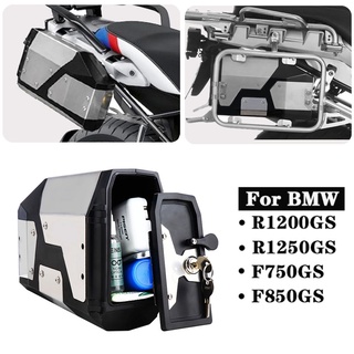 BMW R1250gs R1200gs lc &amp; adv Adventure 2002 2008 2018 R1200 gs F850GS F750GS F700กล่องเครื่องมืออลูมิเนียมด้านซ้าย