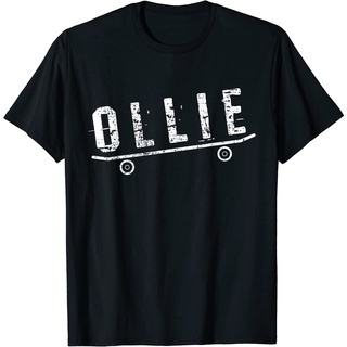 เสื้อยืดผ้าฝ้ายพรีเมี่ยม เสื้อยืด ลาย Ollie Skateboarder สําหรับผู้ใหญ่