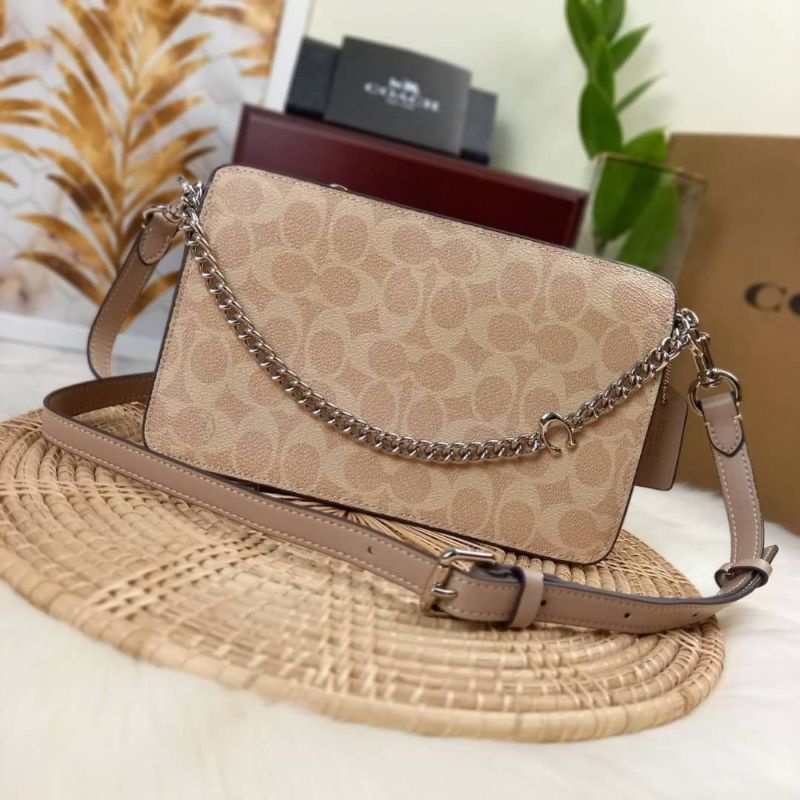 COACH SIGNATURE CHAIN CROSSBODY IN SIGNATURE CANVAS (F89175)