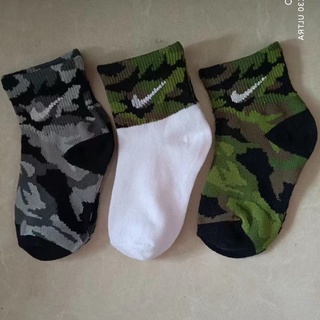 พร้อมส่ง ถุงเท้าผ้าฝ้าย ลายพราง สําหรับเด็กอายุ 1-3 ปี