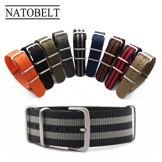 สายนาฬิกาข้อมือไนล่อน G10 คุณภาพพรีเมี่ยม 20 มม. 22 มม. สําหรับ  NATO Straps Military Stripeed