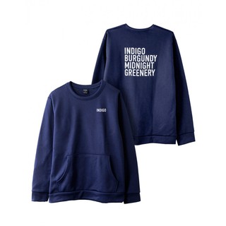 เสื้อกันหนาวสีกรม แบบสวม Indigo