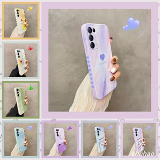 เคส OPPO Reno5 เคส OPPO Reno5pro โทรศัพท์ลายการ์ตูนสีน้ํามันสร้างสรรค์สําหรับ Case