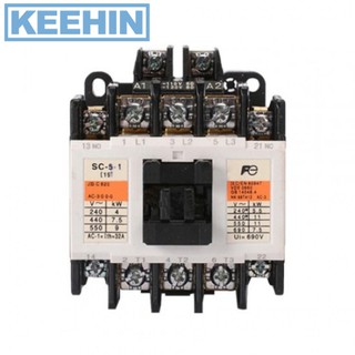 แมกเนติกคอนแทคเตอร์ รุ่น SC-5-1 380V FUJI Magnetic Contactor Model SC-5-1 380V FUJI