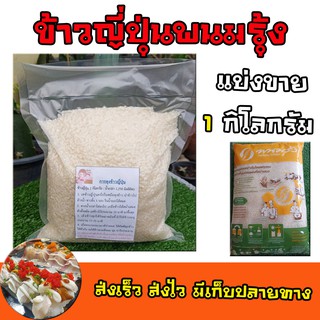 ข้าวญี่ปุ่นพนมรุ้ง แบ่งขาย 1 Kg. พร้อมวิธีการหุงข้าวอย่างละเอียด บรรจุถุงสูญญากาศ