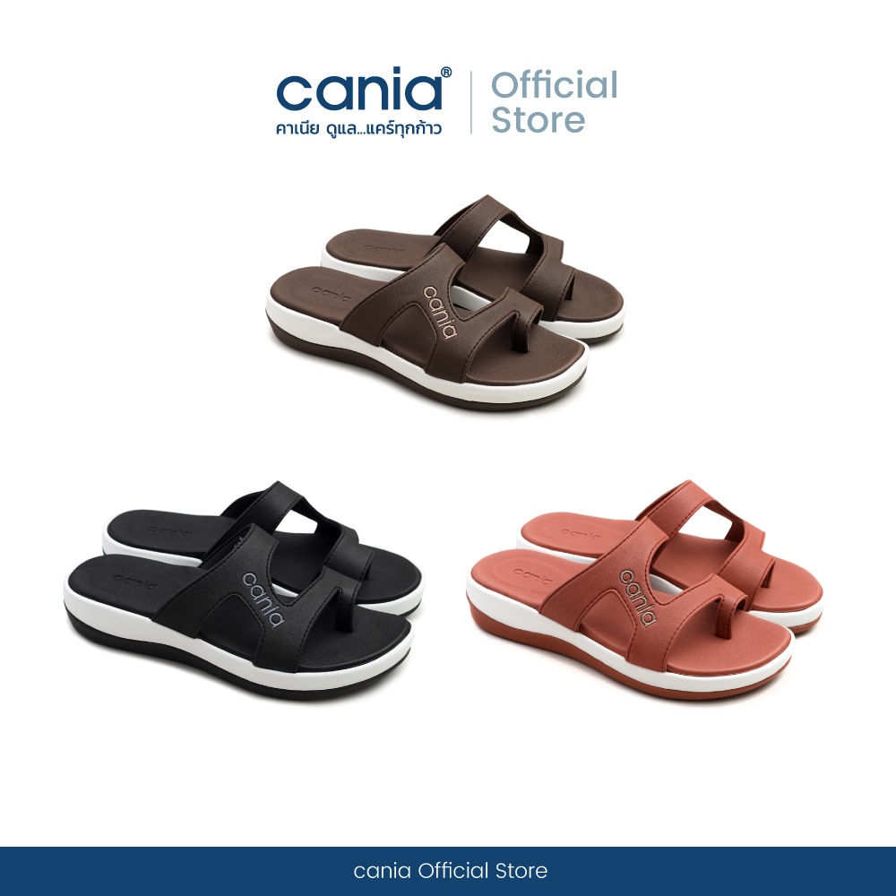 cania คาเนีย รองเท้าแตะสวมหญิง เพื่อสุขภาพ รุ่น CW41131 Size 36-39