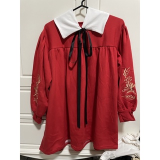 [มือ2] เสื้อสเวตเตอร์ สีแดง