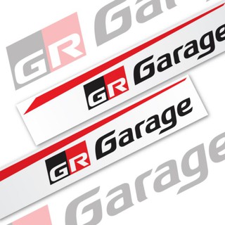 ชุดสติกเกอร์ JDM Toyota Gazoo Racing GR Garage Dealer Vios Yaris Aphard Vellfire Estima Voxy Noah Sienta สําหรับติดตกแต่งรถยนต์ 2 ชิ้น