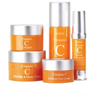 🔥พร้อมส่ง🔥CXC.TH- LANSLEY VITAMIN-C 🍊🍊 SERUM 20 ml. 🍊🍊 RADIANCE TONER 100 ml. 🍊🍊 EYE CREAM 20 ml. 🍊🍊 C-CREAM/ Y25