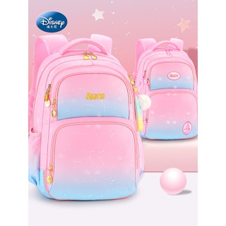 Disney Childrens Schoolbag Girls Primary School นักเรียนเกรดสามถึงสี่, ห้า, และหกเกรดหนึ่ง, สอง, การดูแลกระดูกสันหลังที