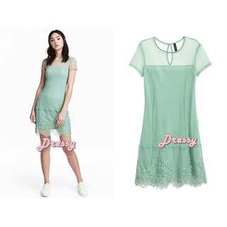 HM Lace Dress  green